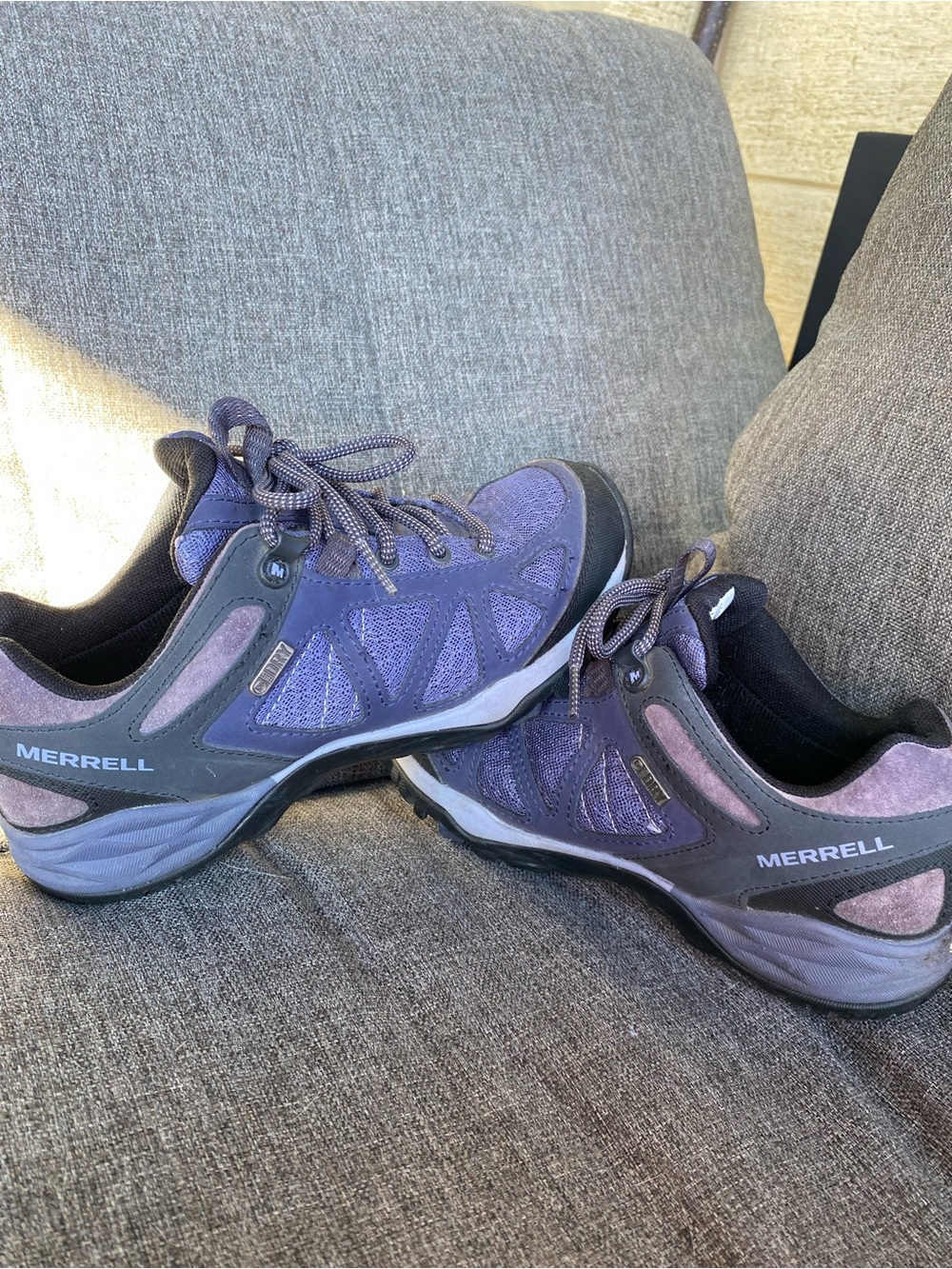MERRELL Waterproof Hiking Shoes Crown Blue - Size 6